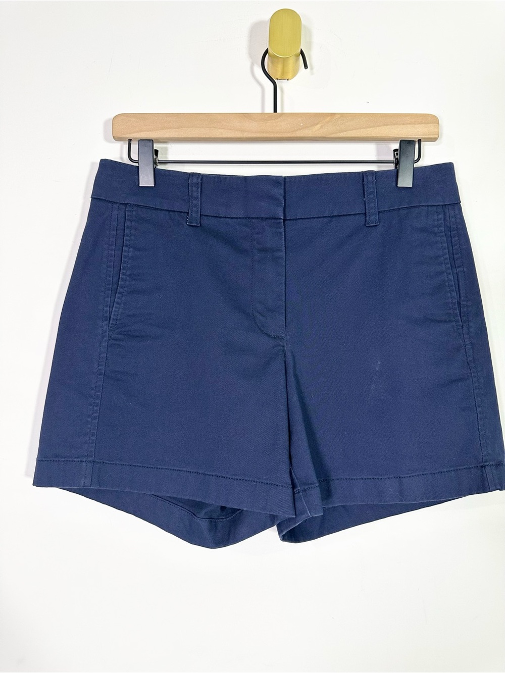 J. Crew Navy Blue Mid Rise Cotton Shorts